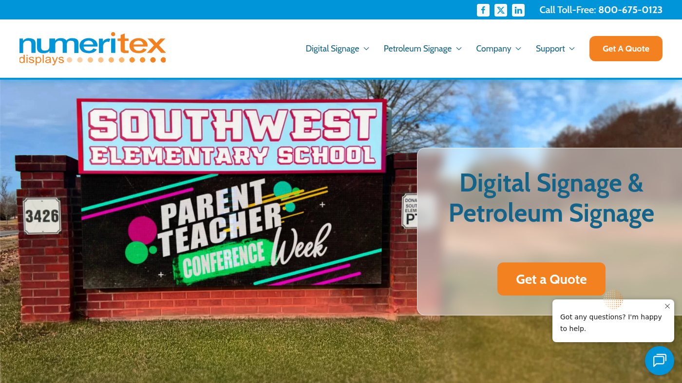 The home page of numeritex.com