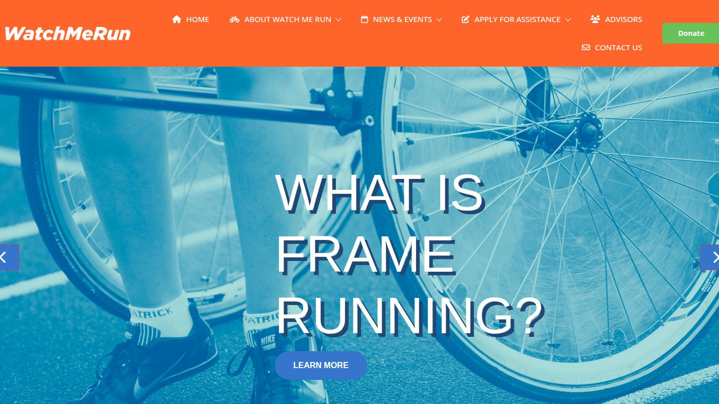 The home page of watchmerun.org