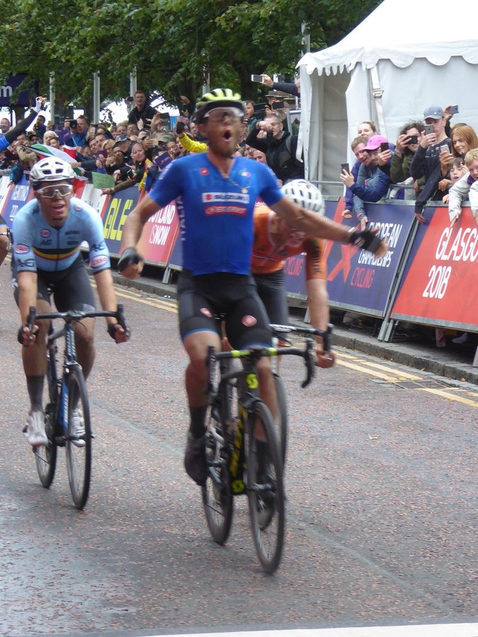 Ajani Casimir finishes eighth at Caribbean Cycling Championships