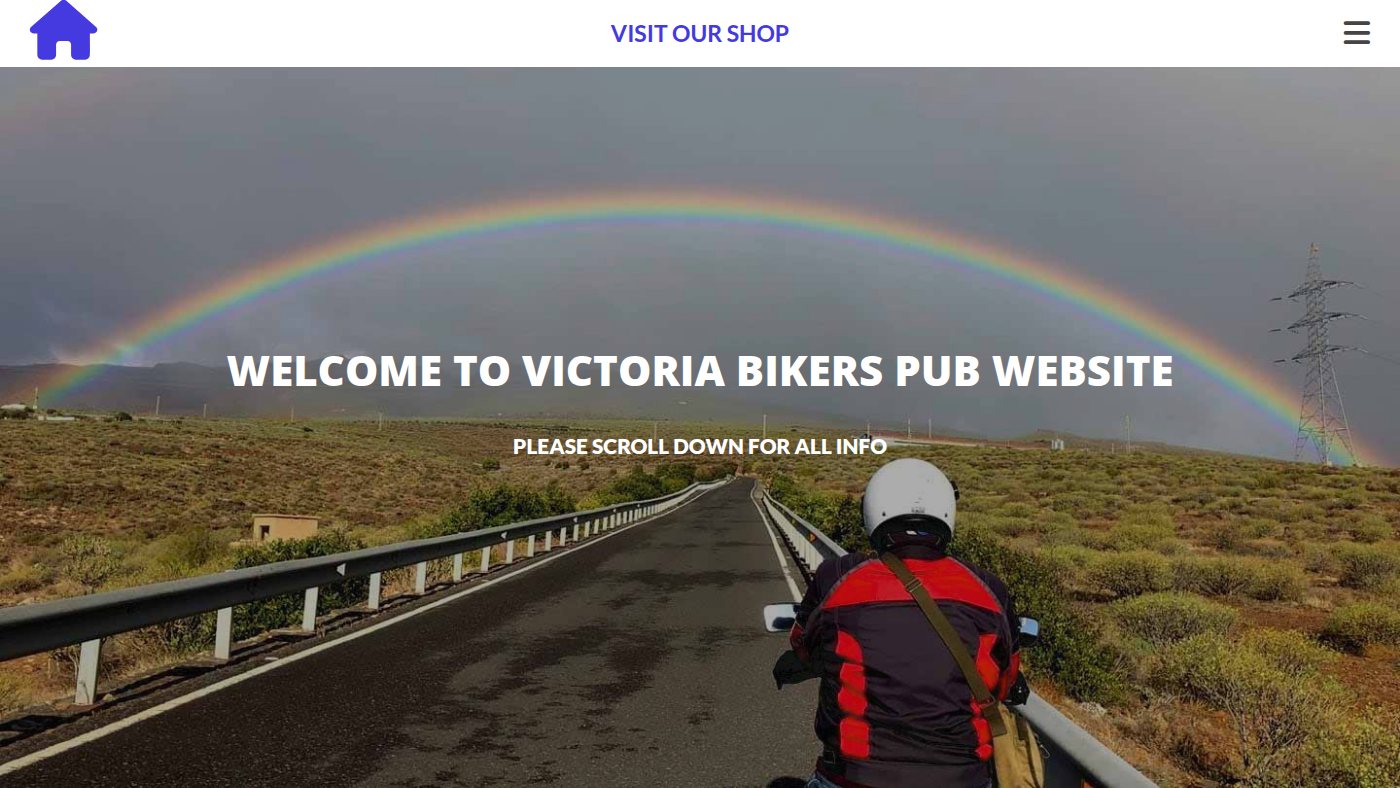 The home page of vicbikerspub.co.uk