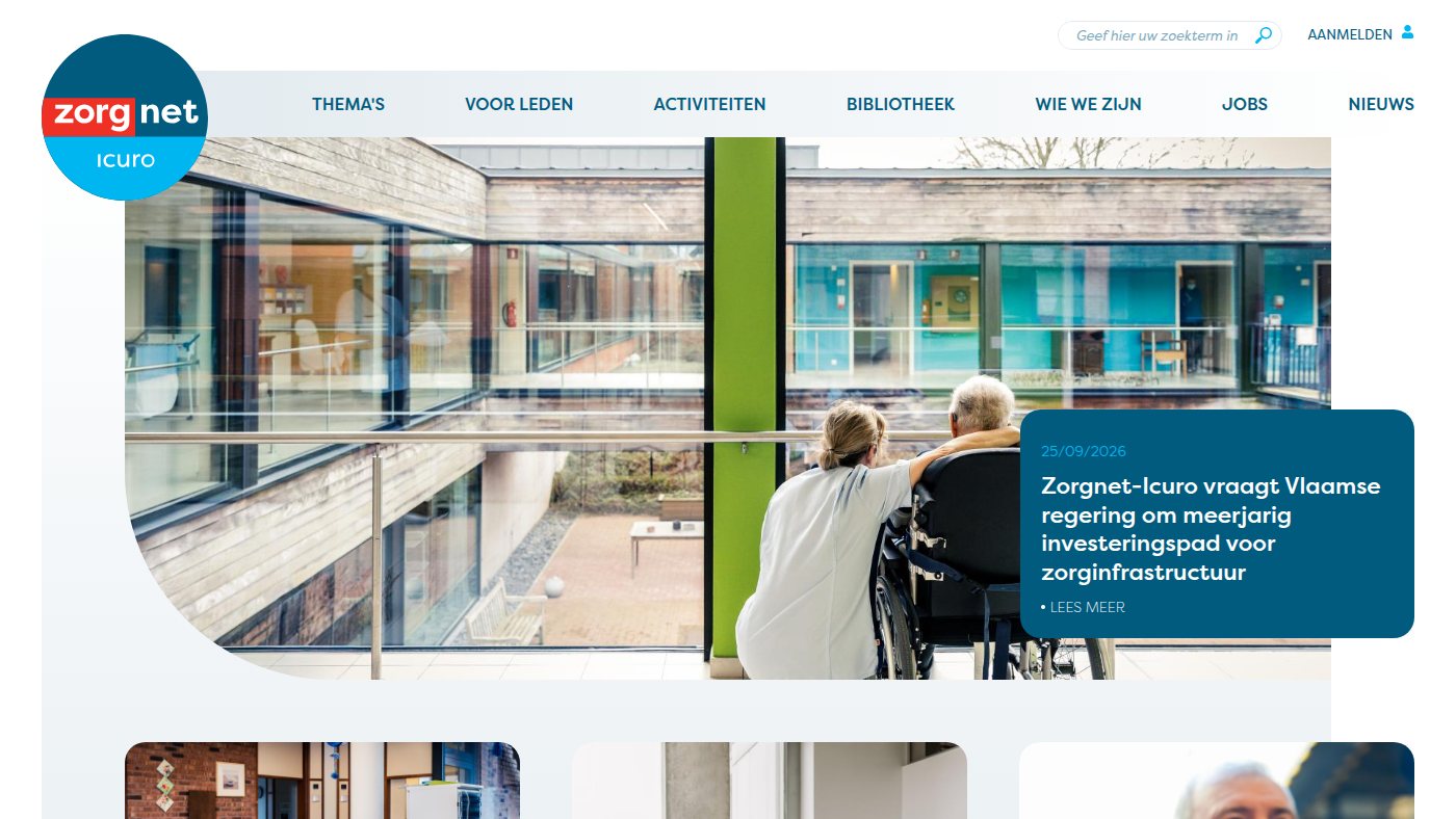 The home page of zorgneticuro.be