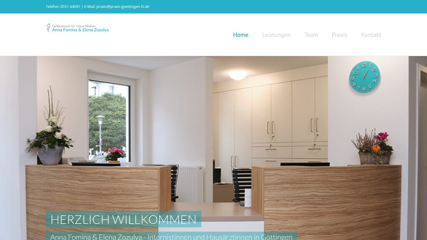 The home page of praxis-goettingen-fz.de