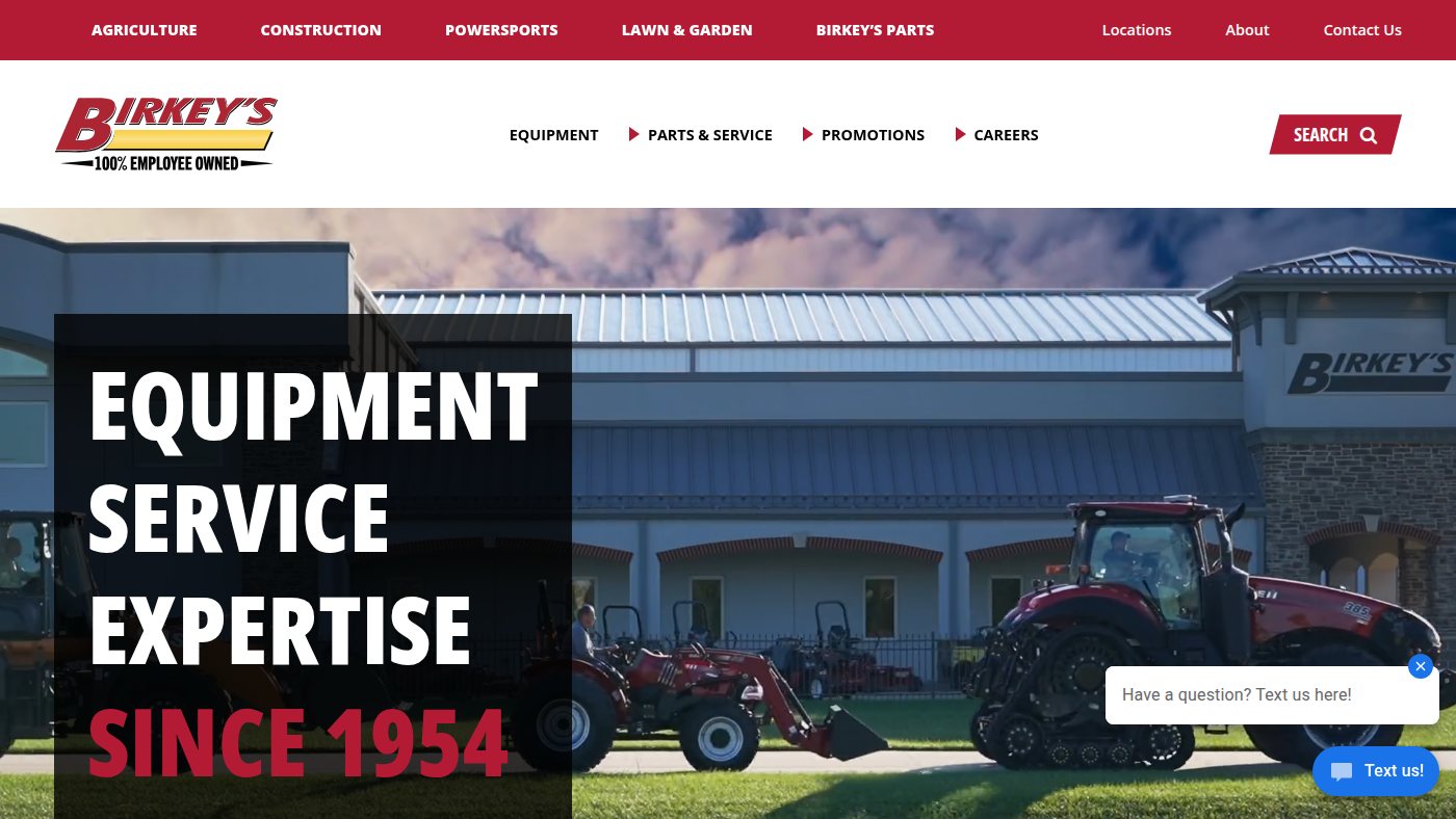 The home page of birkeys.com