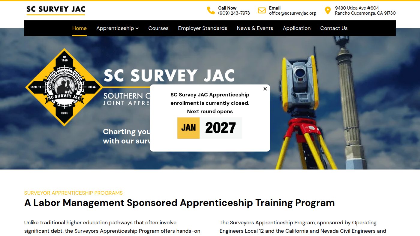 The home page of scsurveyjac.org