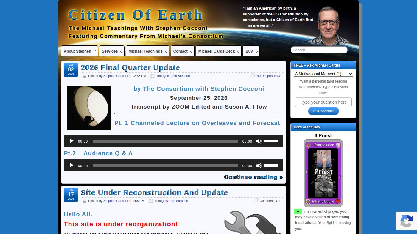 The home page of themichaelteaching.com