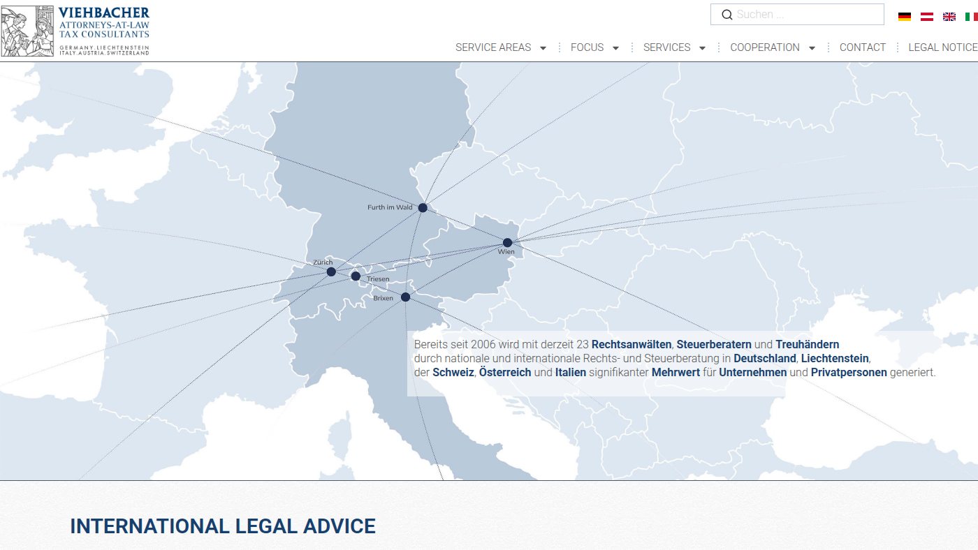 The home page of viehbacher.com