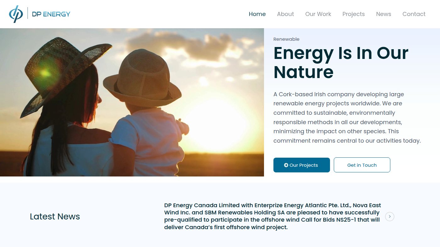 The home page of dpenergy.com