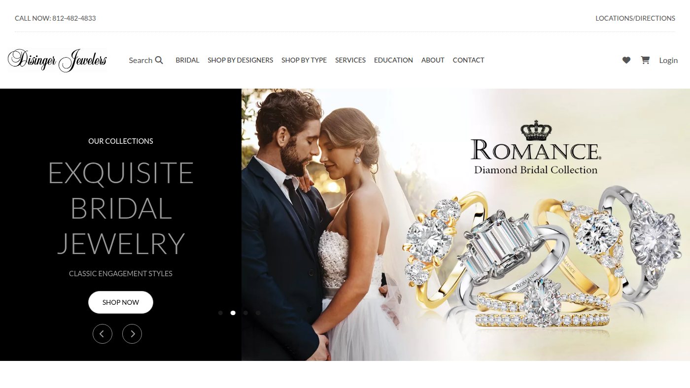 The home page of disinger.com