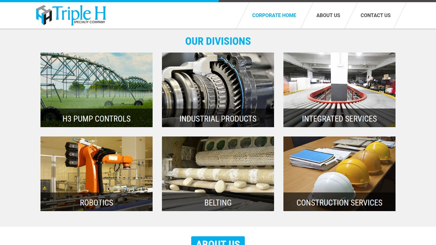 The home page of tripleh.com