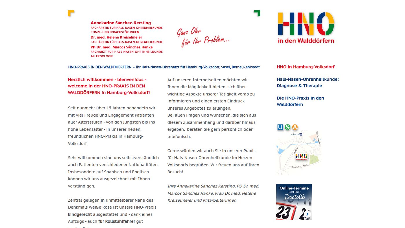The home page of hno-volksdorf-sasel.de