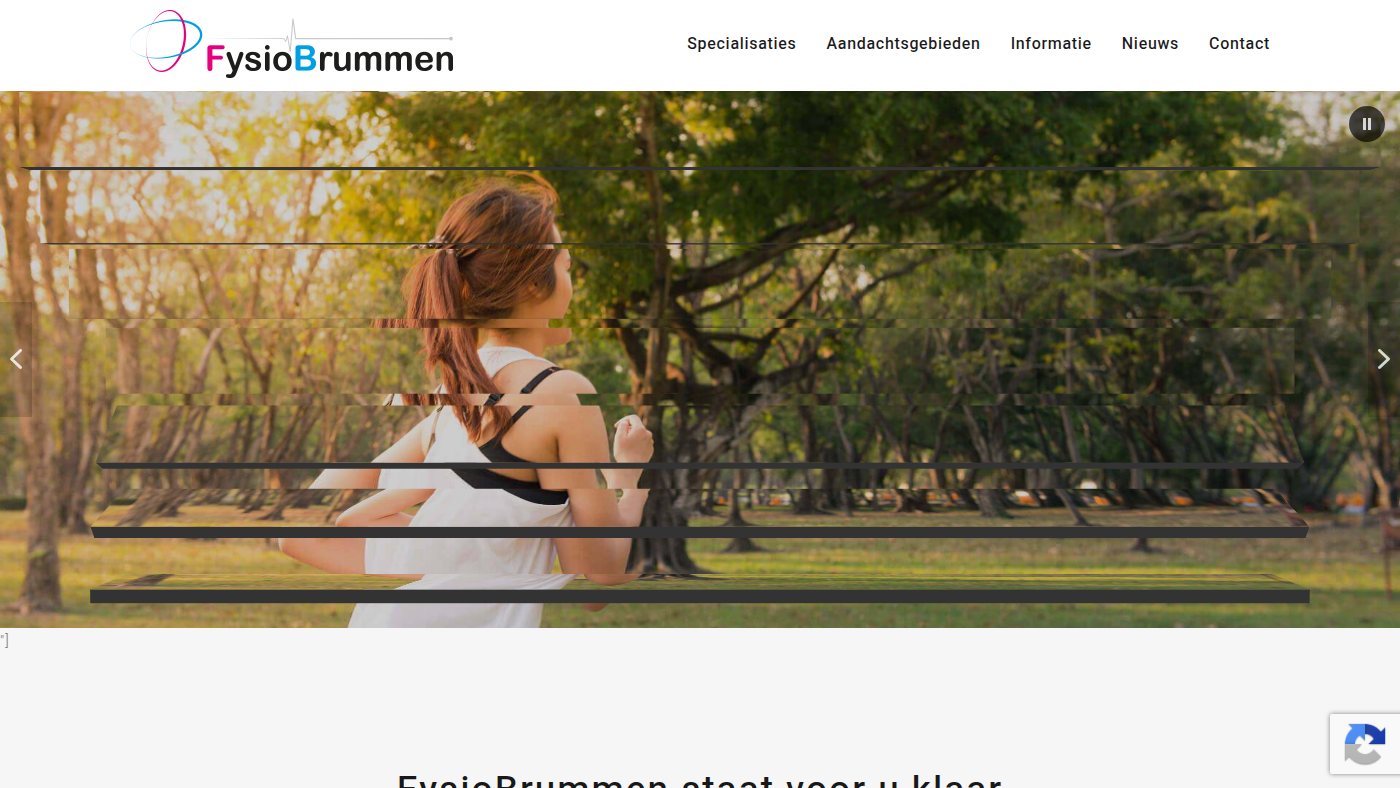 The home page of fysiobrummen.nl