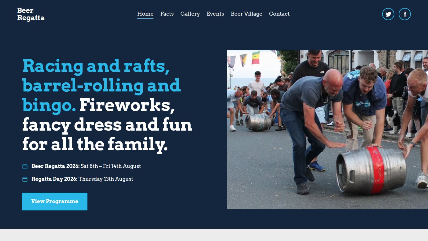 The home page of beerregatta.co.uk