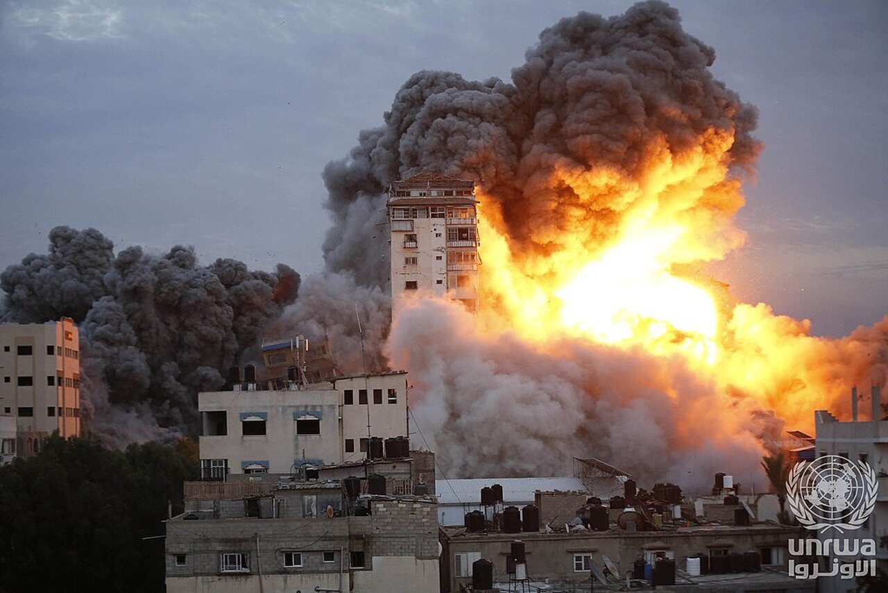 Continued Israeli airstrike of the Gaza Strip