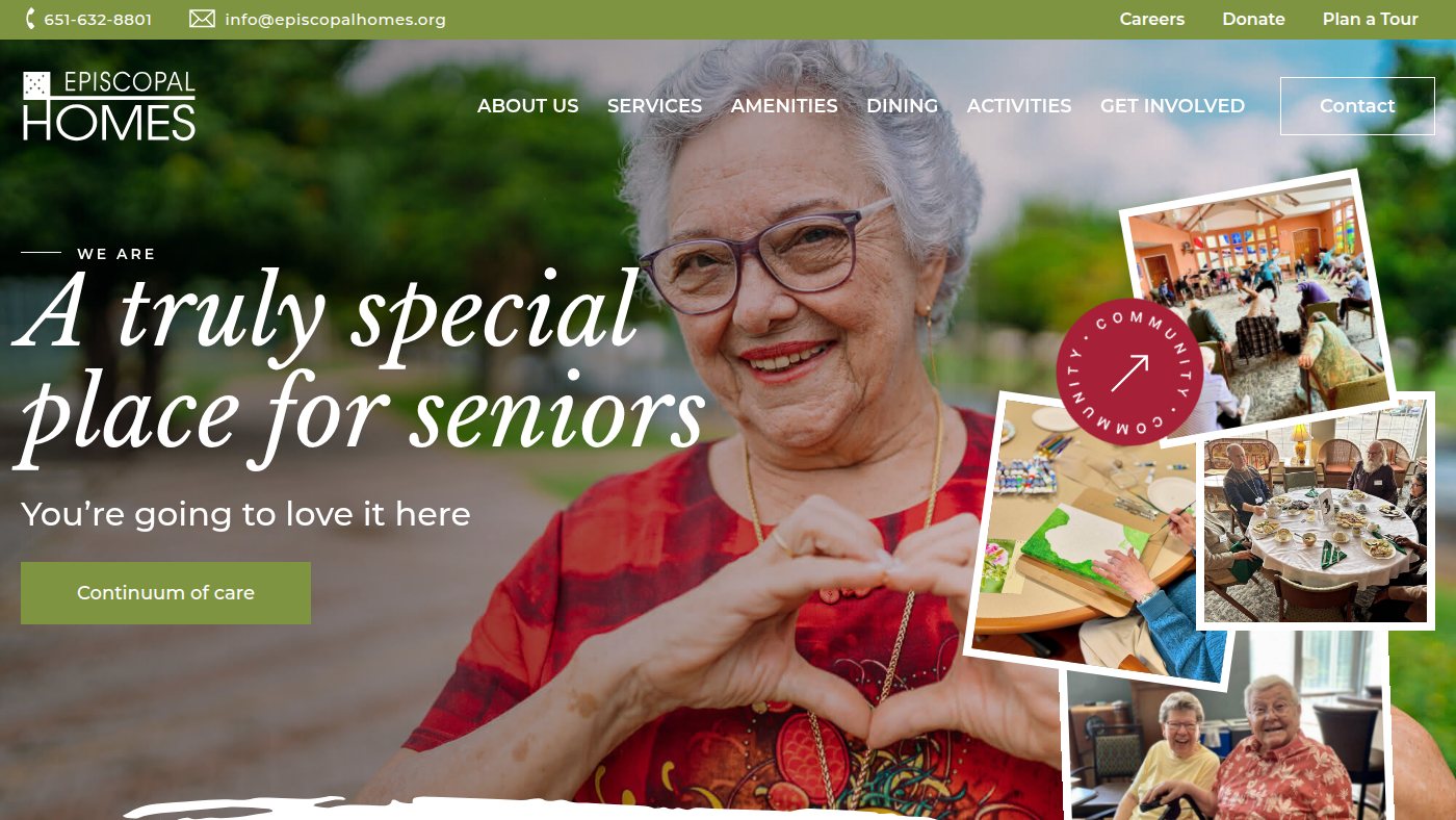 The home page of episcopalhomes.org