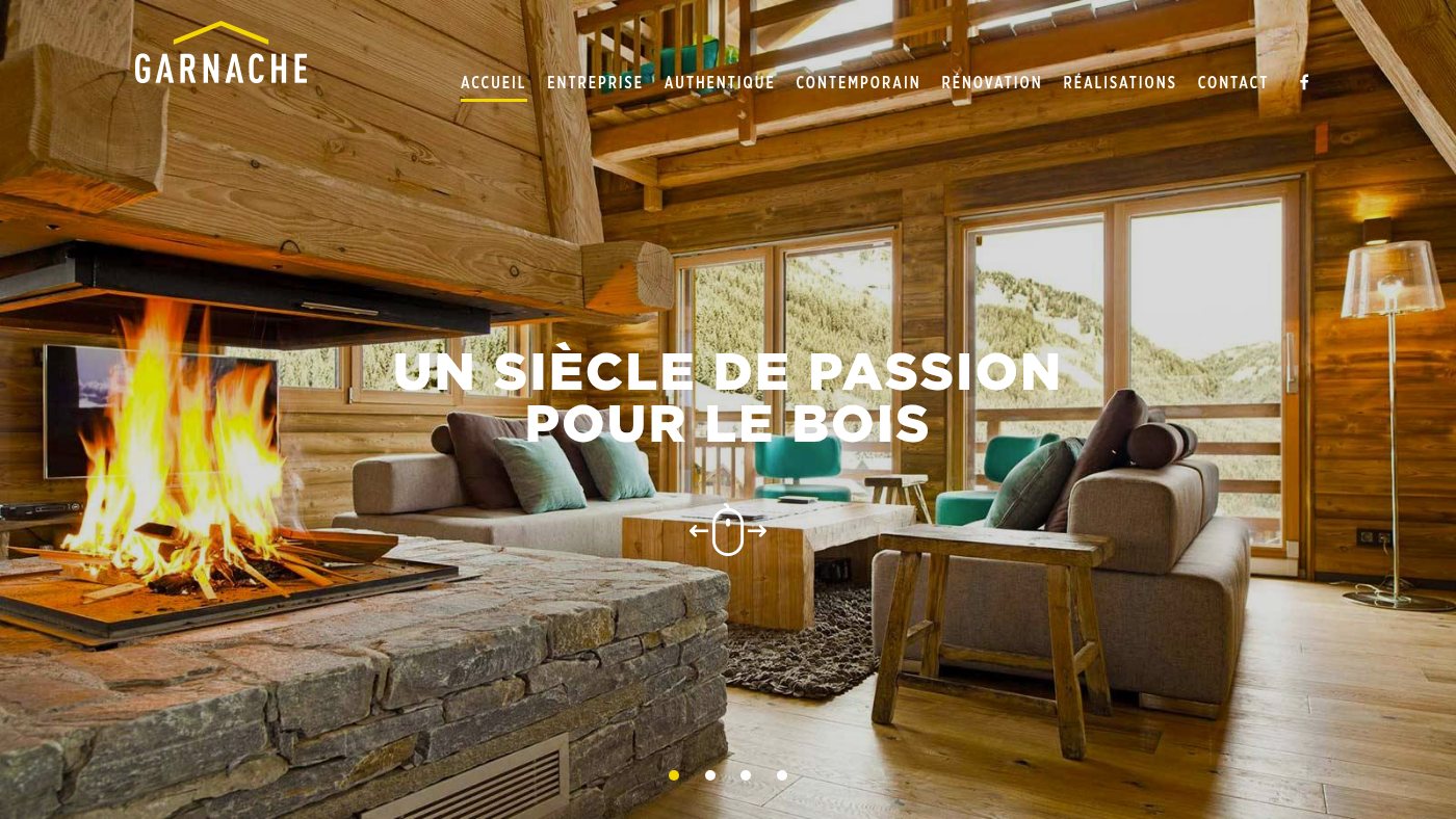 The home page of maison-garnache.com