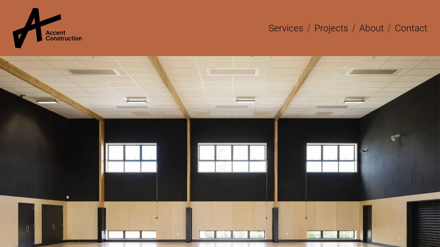 The home page of accentconstruction.co.nz