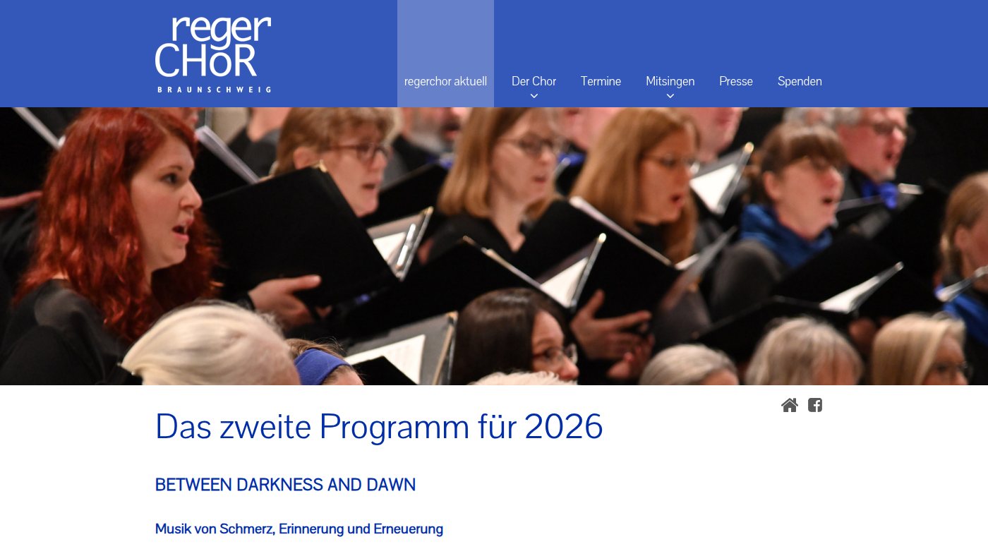 The home page of regerchor.de