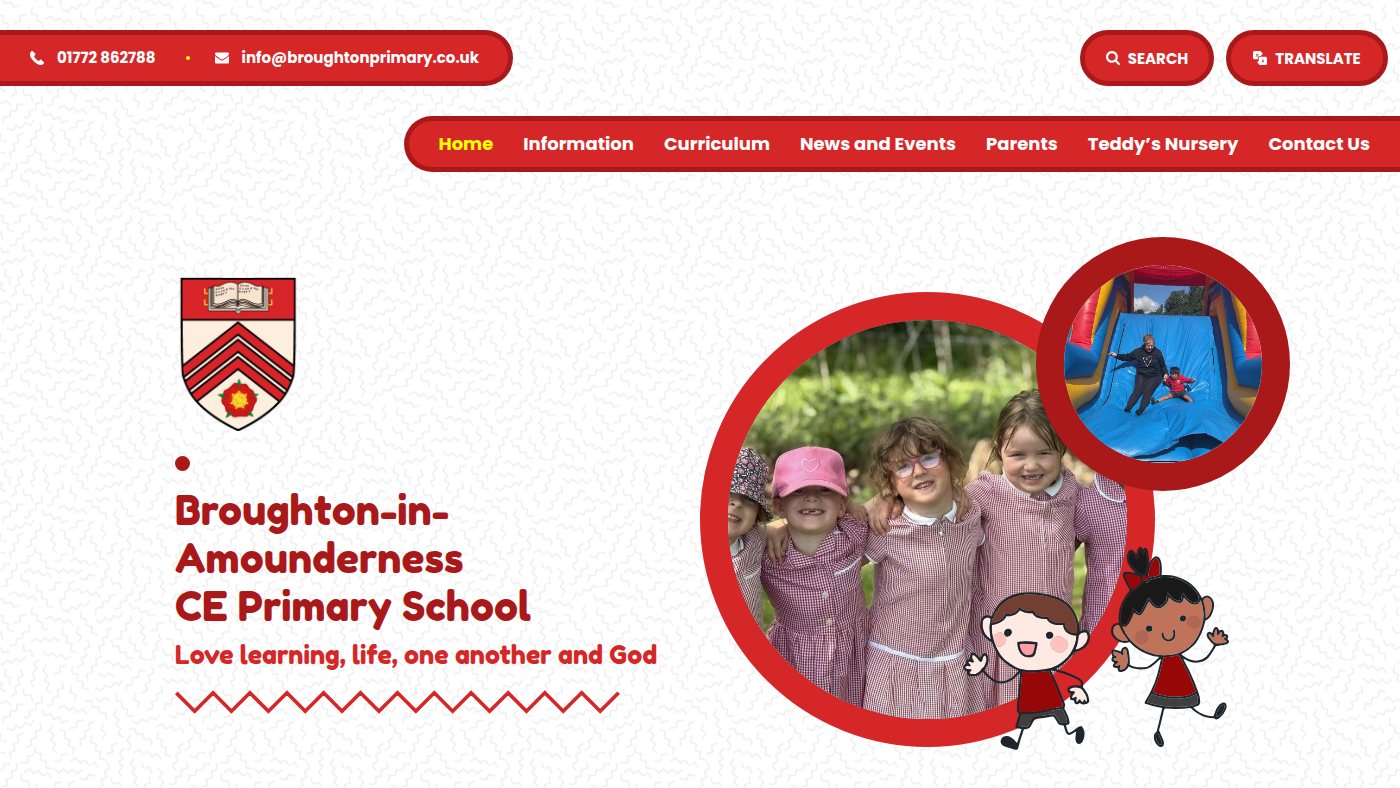 The home page of broughton-pri.lancs.sch.uk