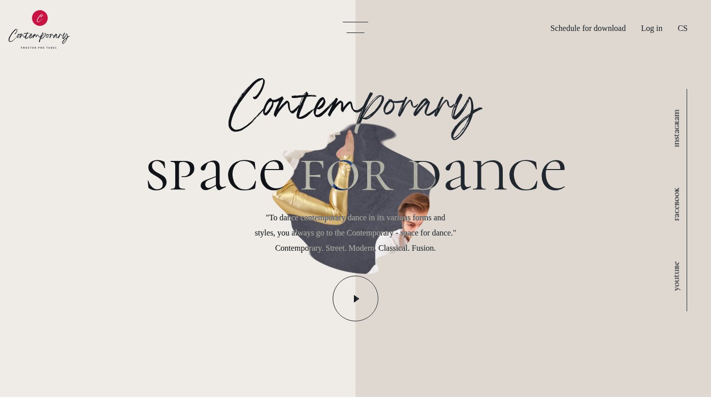 The home page of contemporary.cz