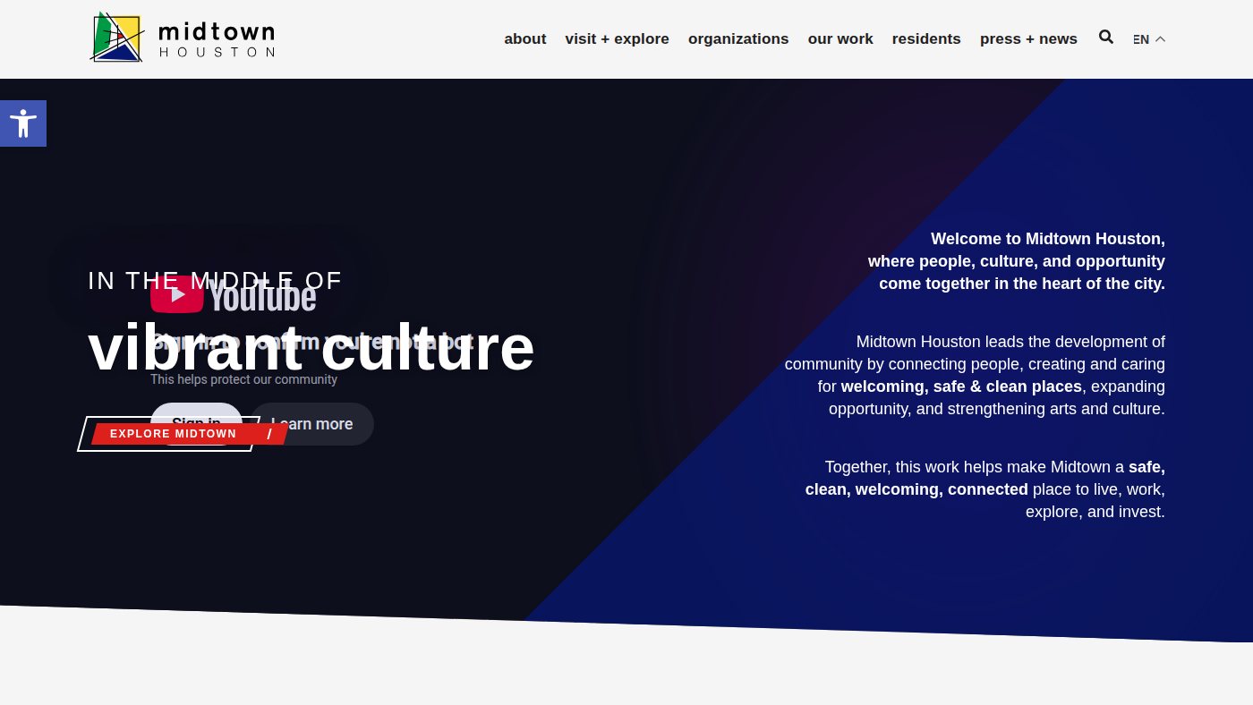 The home page of midtownhouston.com