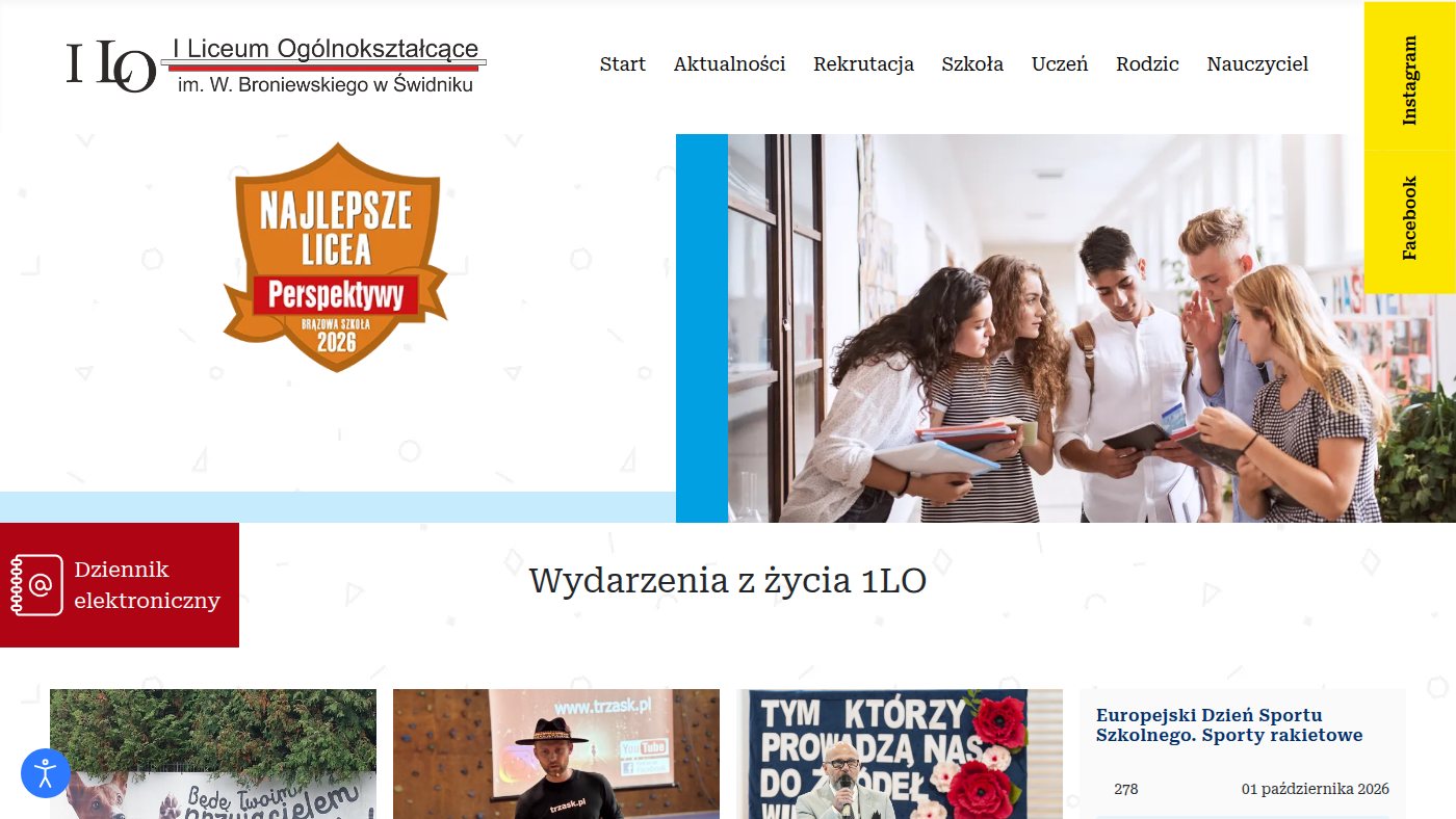 The home page of 1lo.swidnik.pl