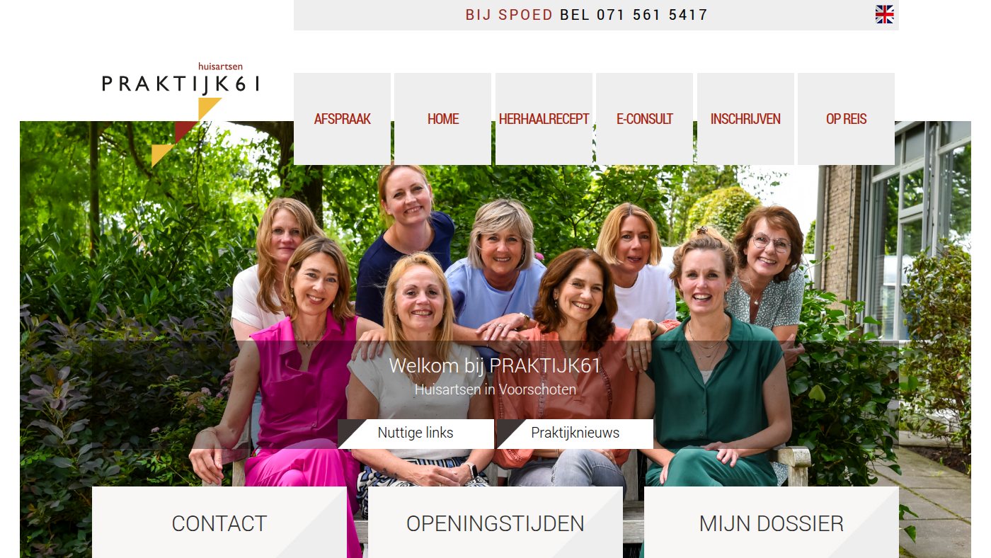 The home page of praktijk61.nl