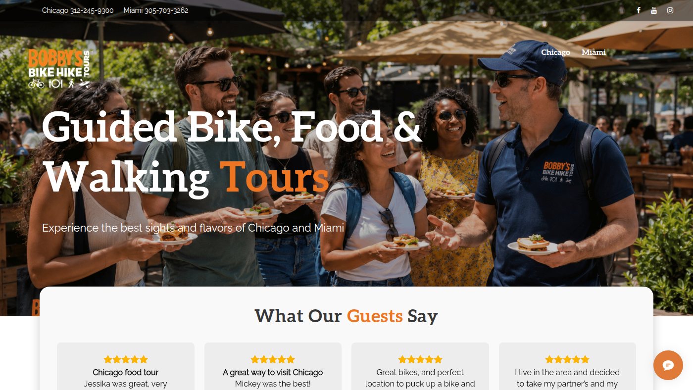 The home page of bobbysbikehike.com
