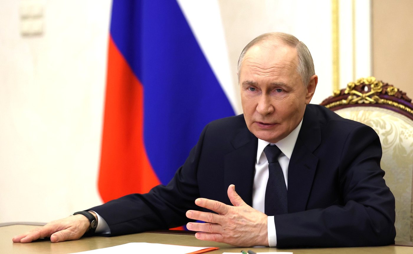 Putin attends Meeting with permanent members of the Security Council, 1 April 2025