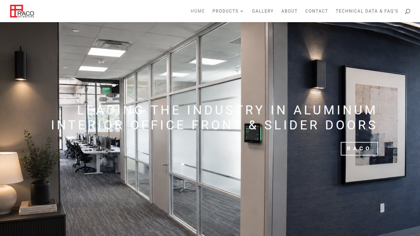 The home page of racointeriors.com