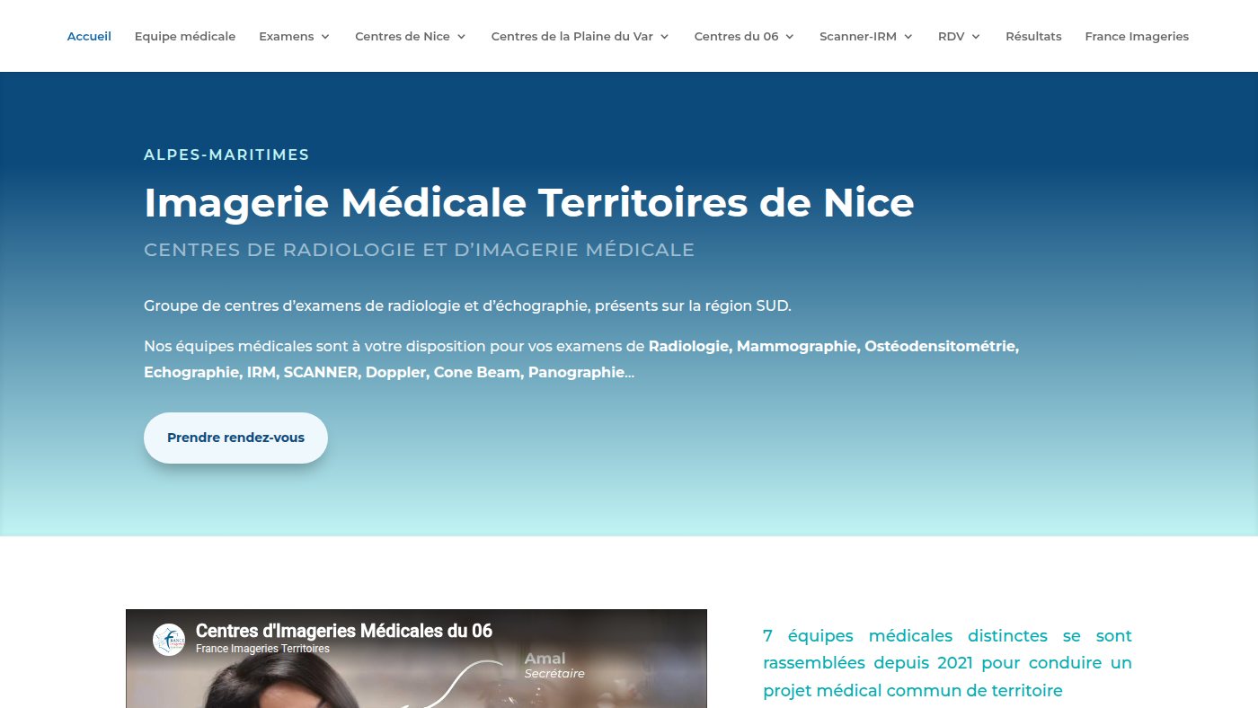 The home page of radiologie-imagerie-nice.fr