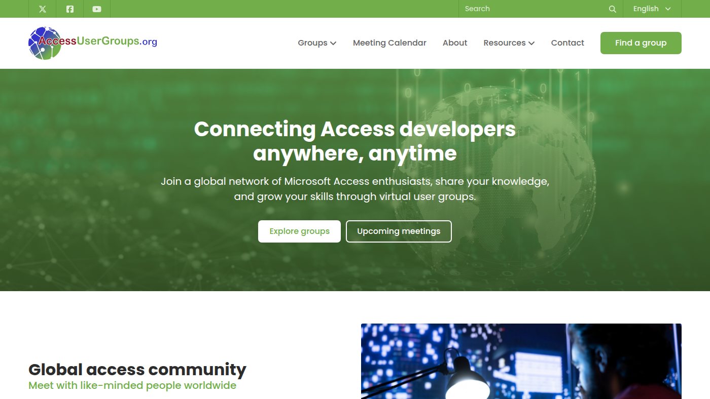 The home page of accessusergroups.org