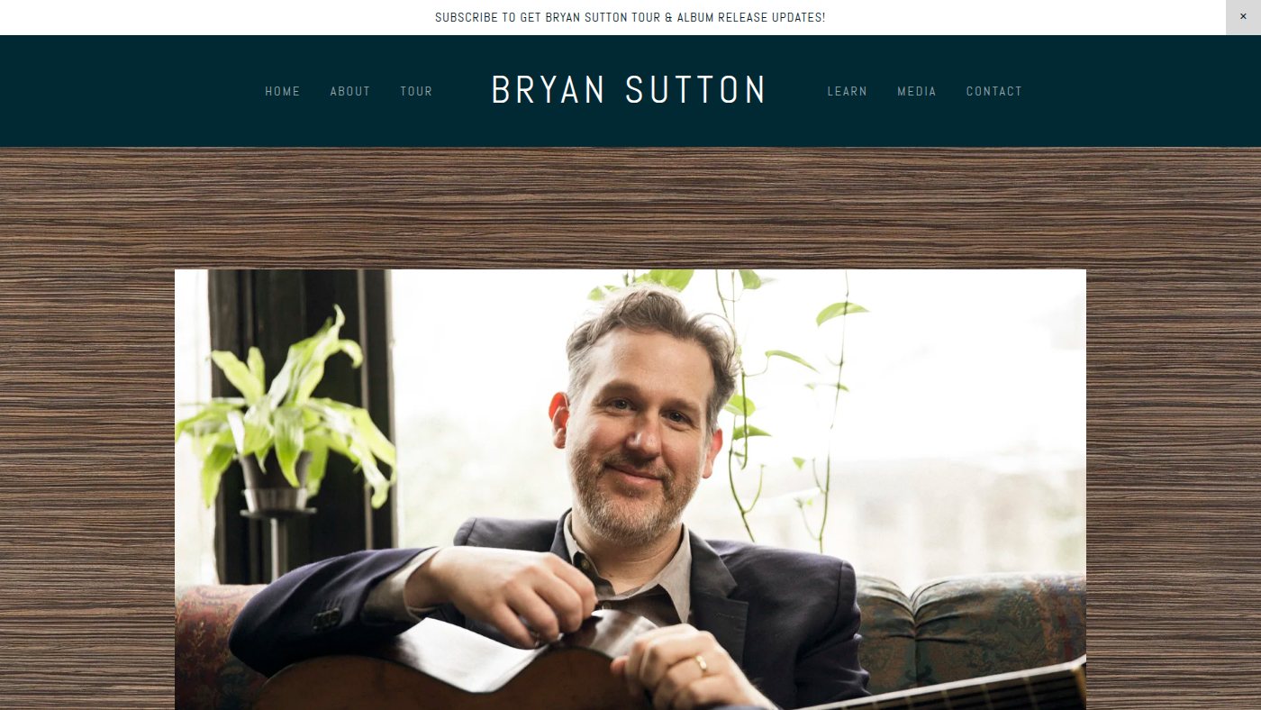 The home page of bryansutton.com
