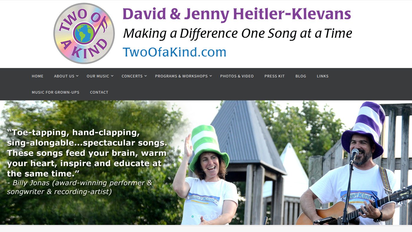 The home page of twoofakind.com