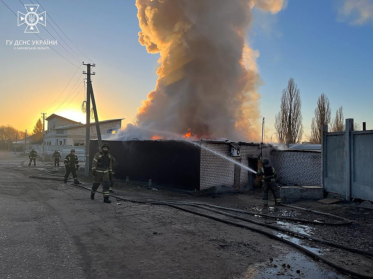 Folgen des russischen Beschusses von Kupjansk, 25. Januar 2023