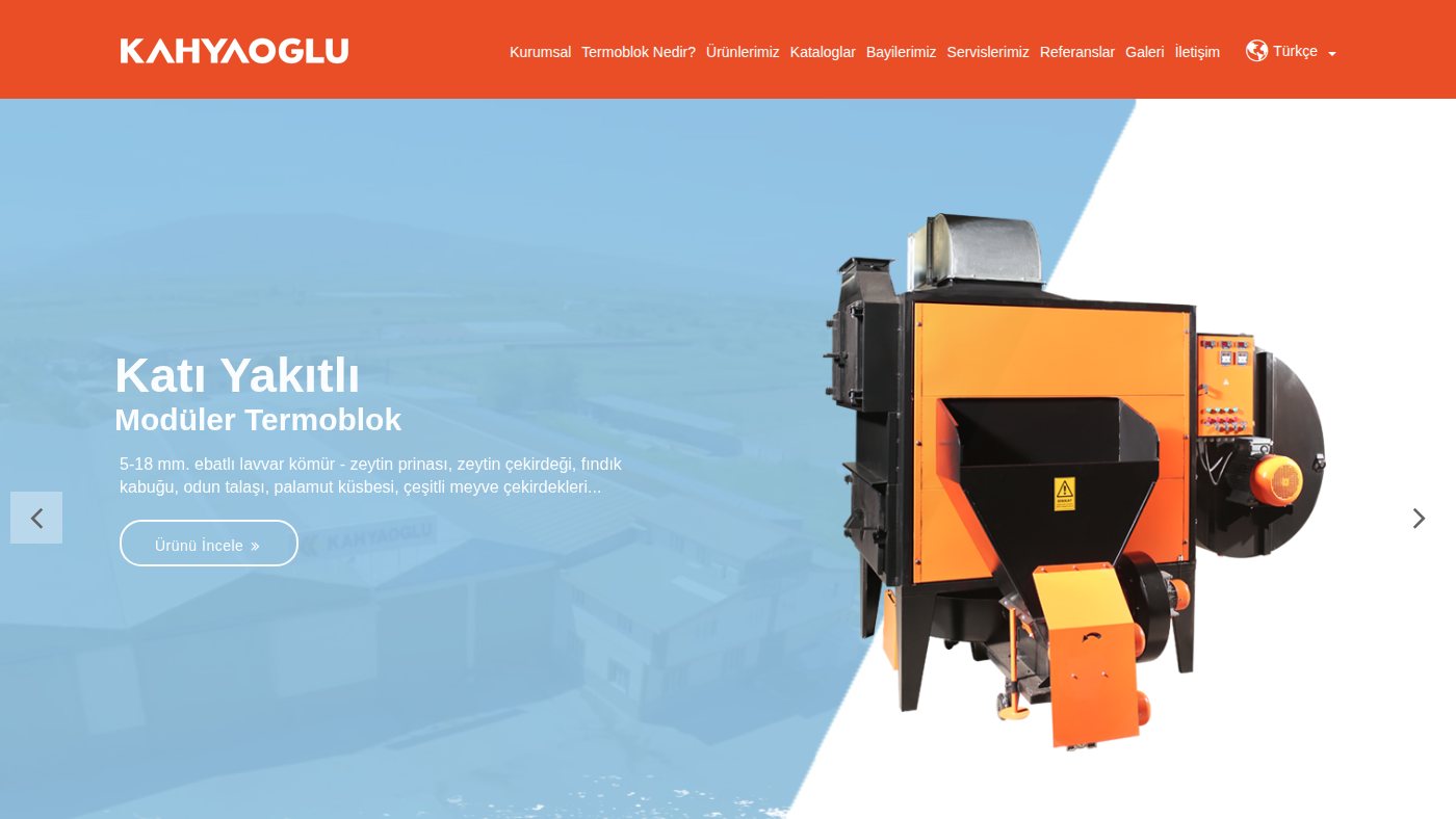 The home page of kahyaoglu.com.tr