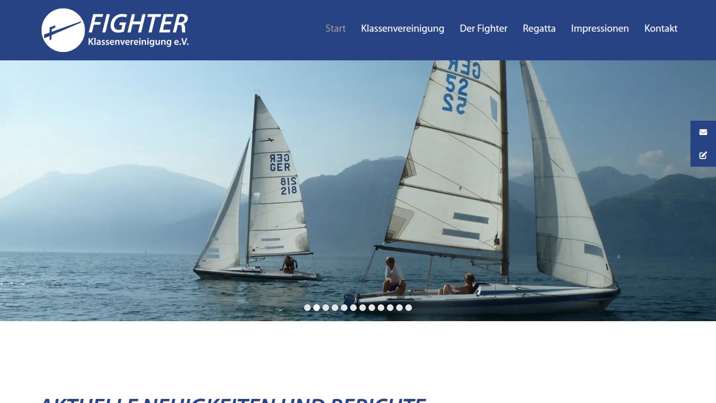 The home page of fighter-kv.de