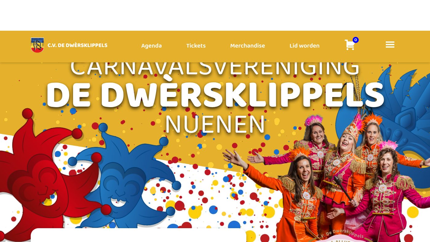 The home page of dwersklippels.nl