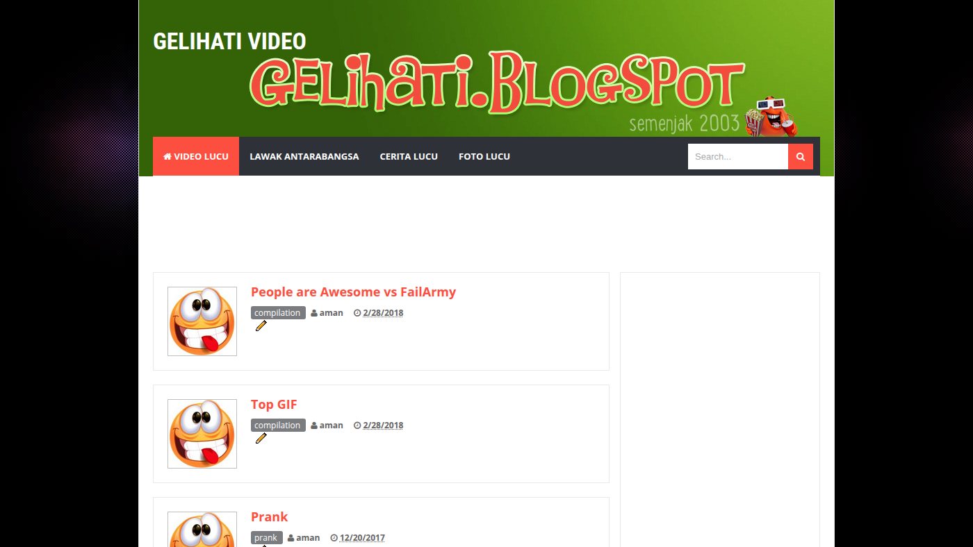 The home page of gelihativideo.blogspot.com