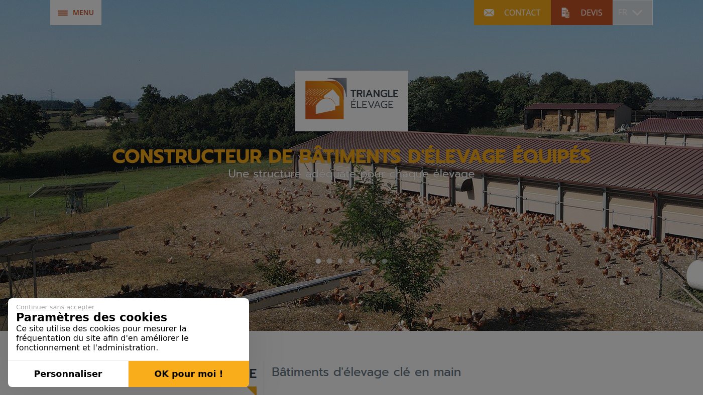 The home page of triangle-elevage.com