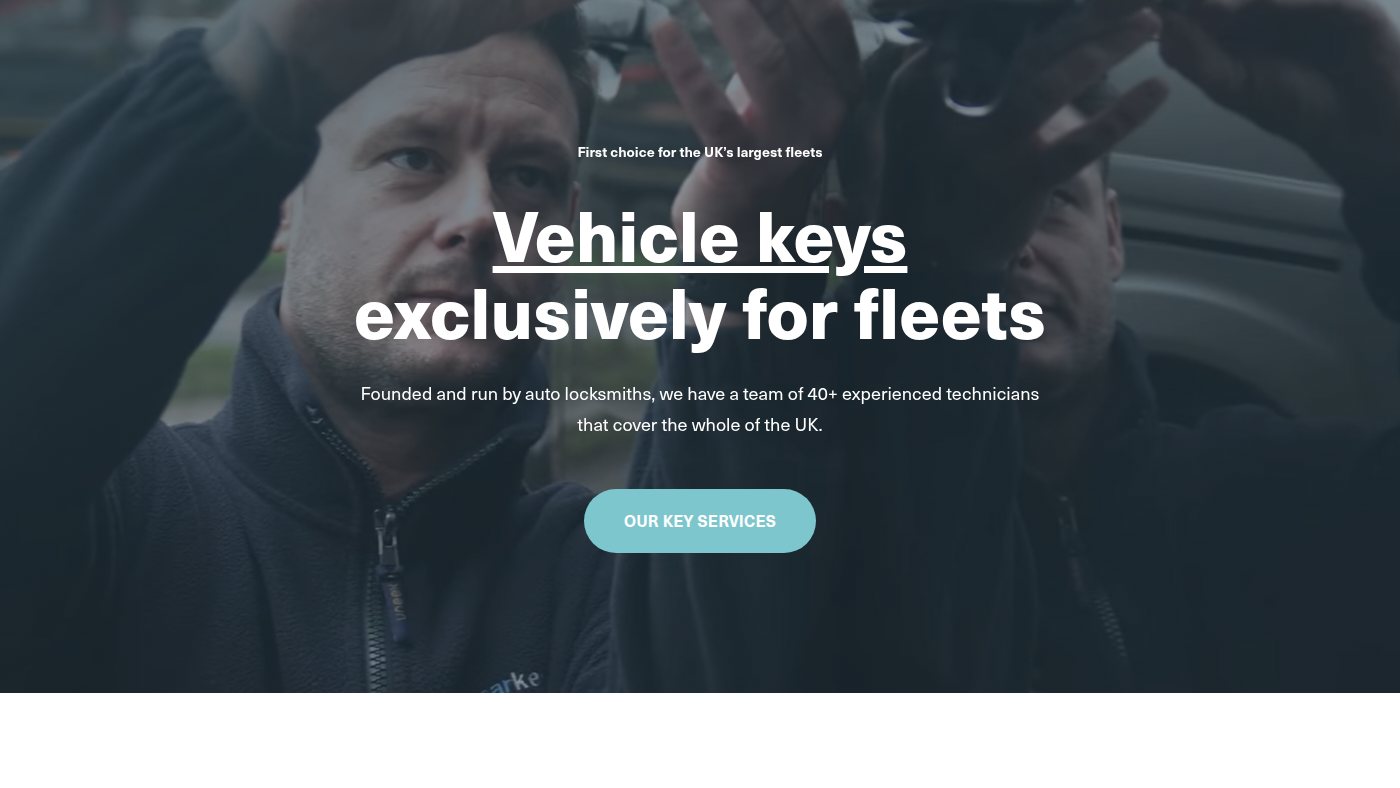 The home page of carkeypeople.co.uk