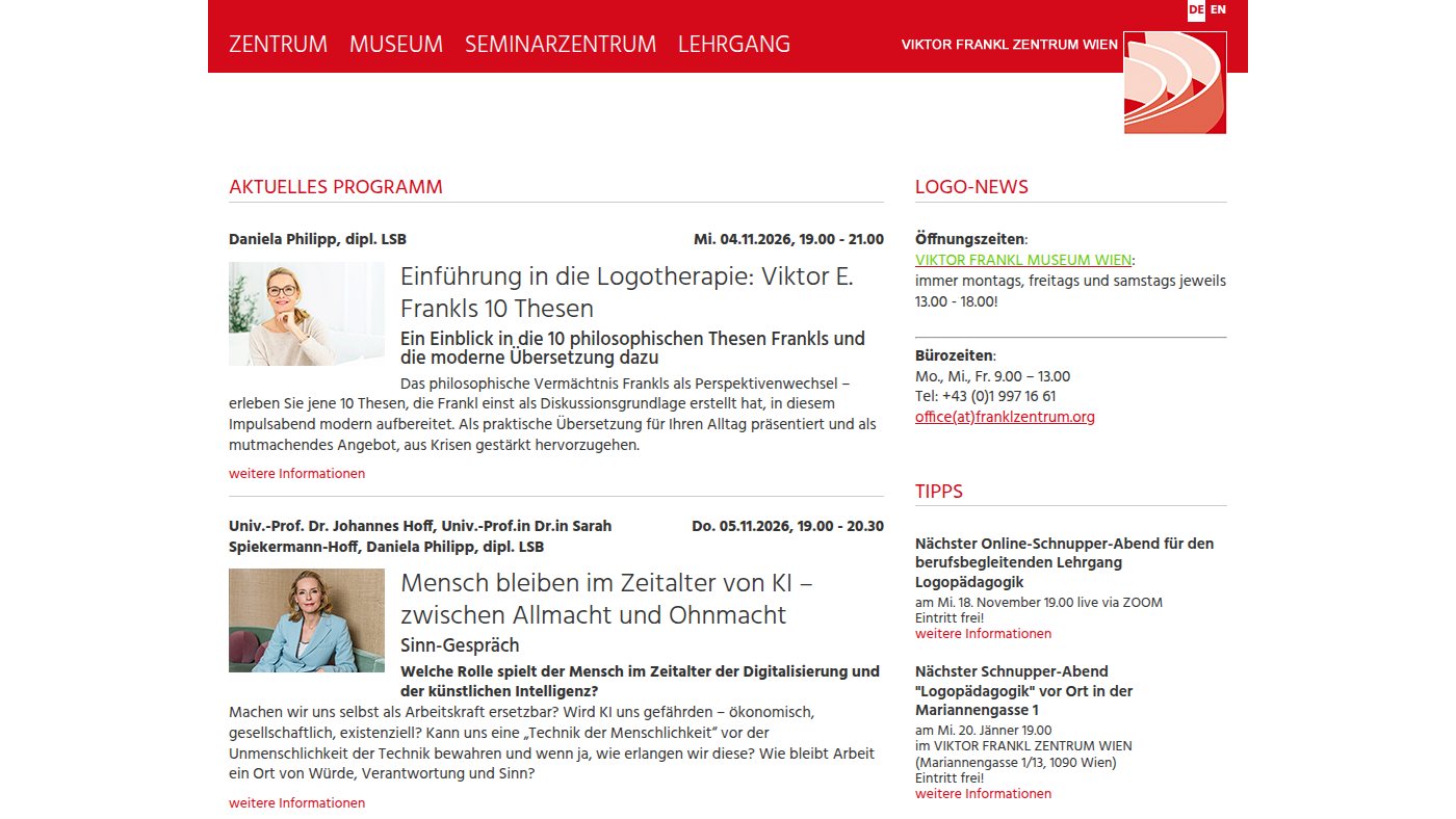 The home page of franklzentrum.org
