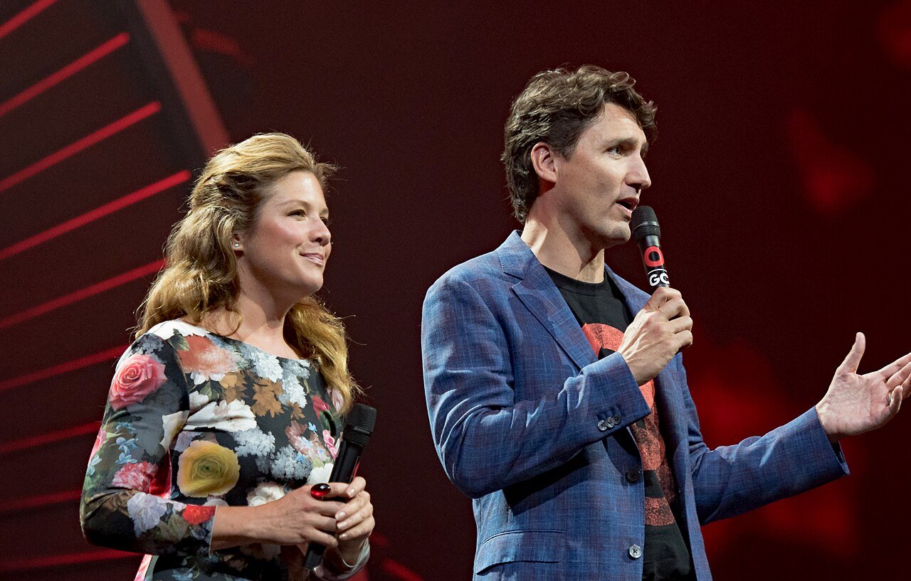 Trudeau con la moglie Sophie Grégoire al Global Citizen Festival del 2017 ad Amburgo, alla vigilia del vertice G20 di Amburgo