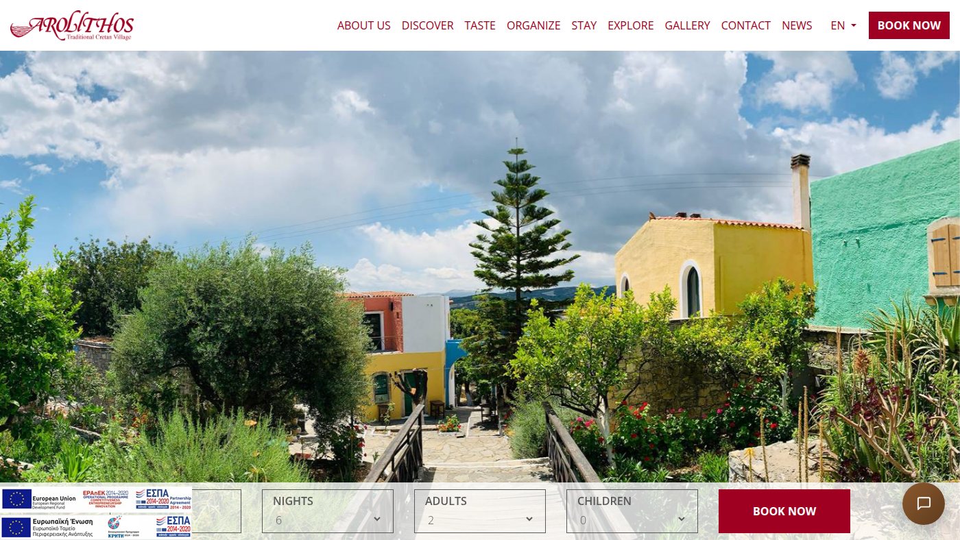 The home page of arolithos.com