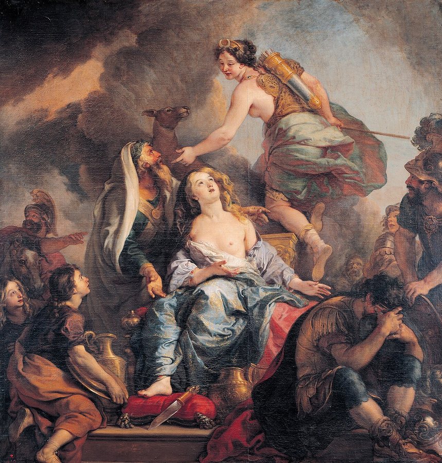 Das Opfer der Iphigenie von Charles de La Fosse