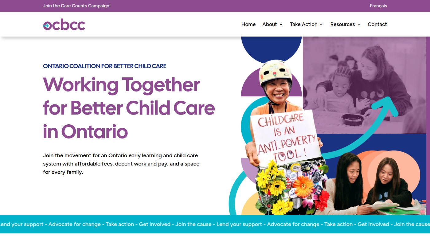 The home page of childcareontario.org