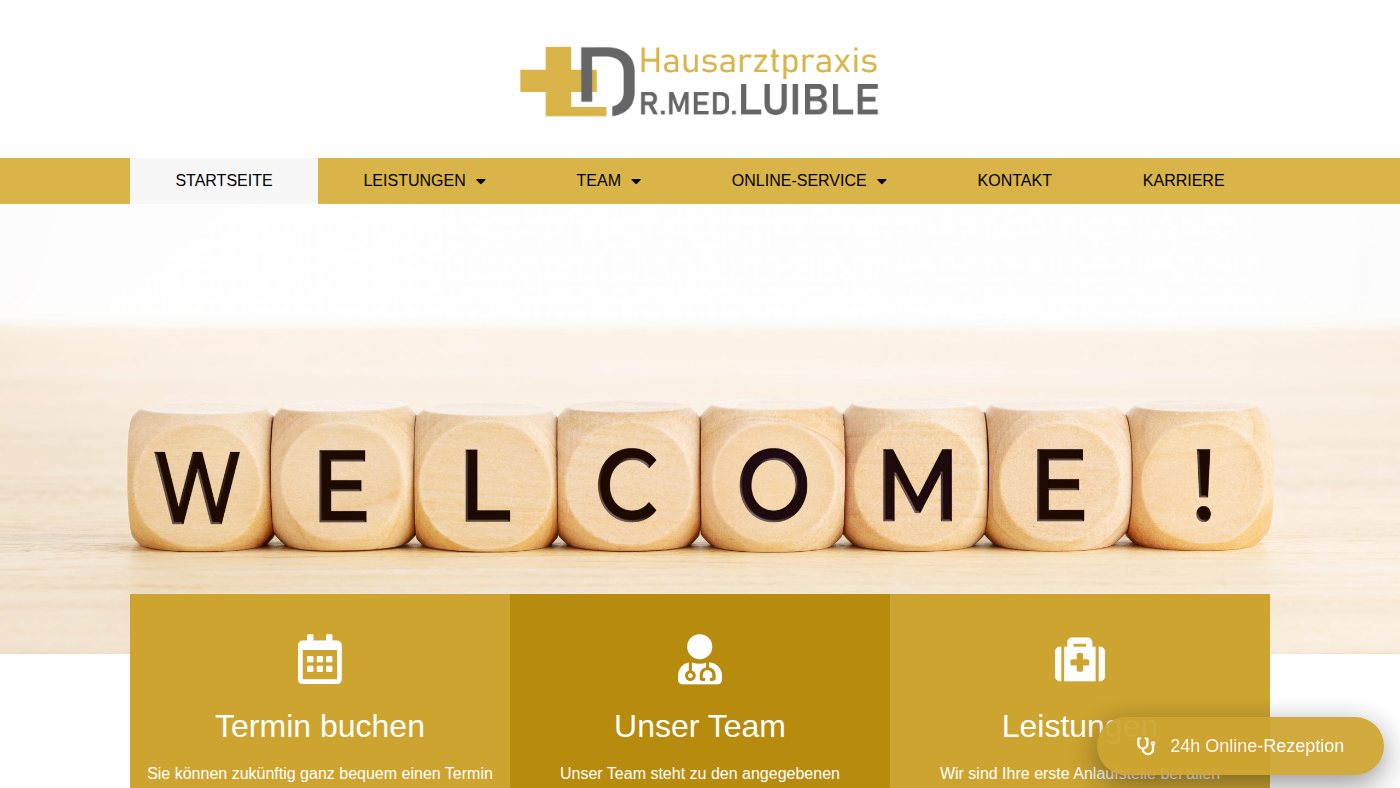 The home page of hausarztpraxis-blaustein.de