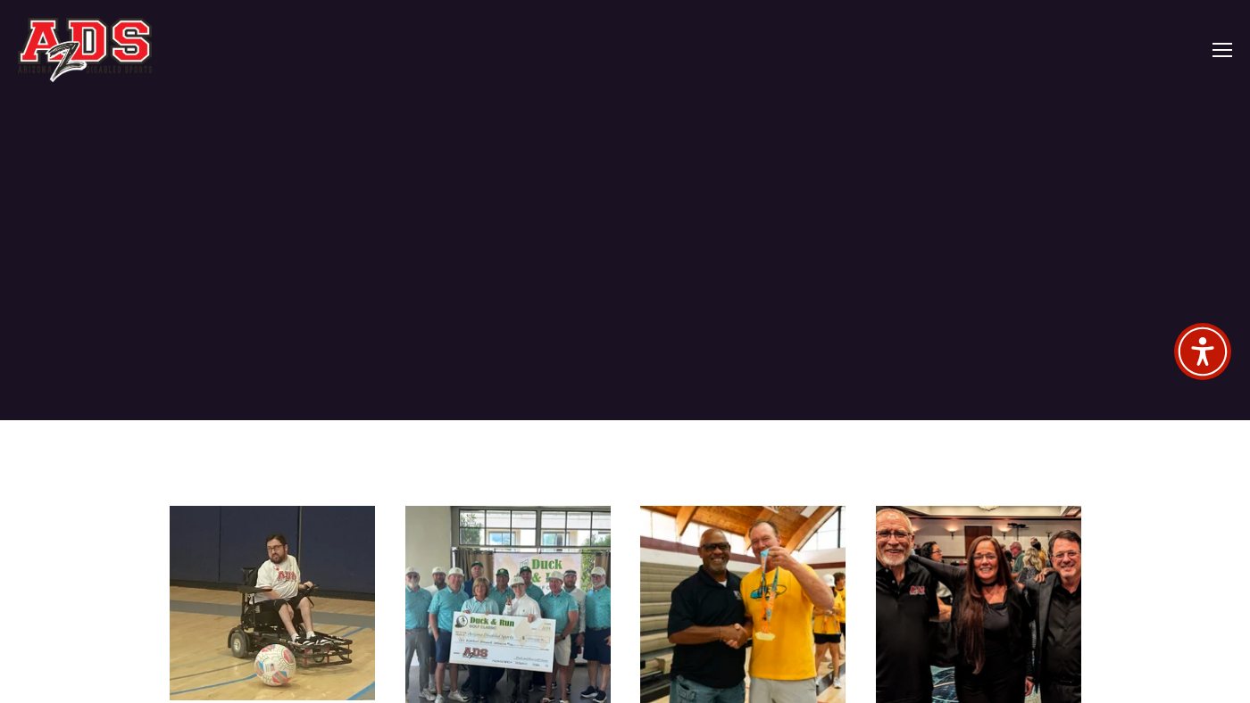 The home page of arizonadisabledsports.com