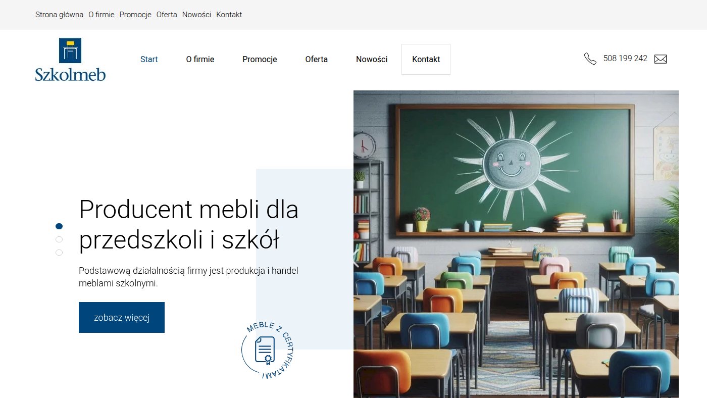 The home page of szkolmeb.pl