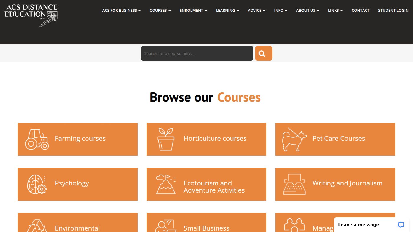The home page of acsedu.com