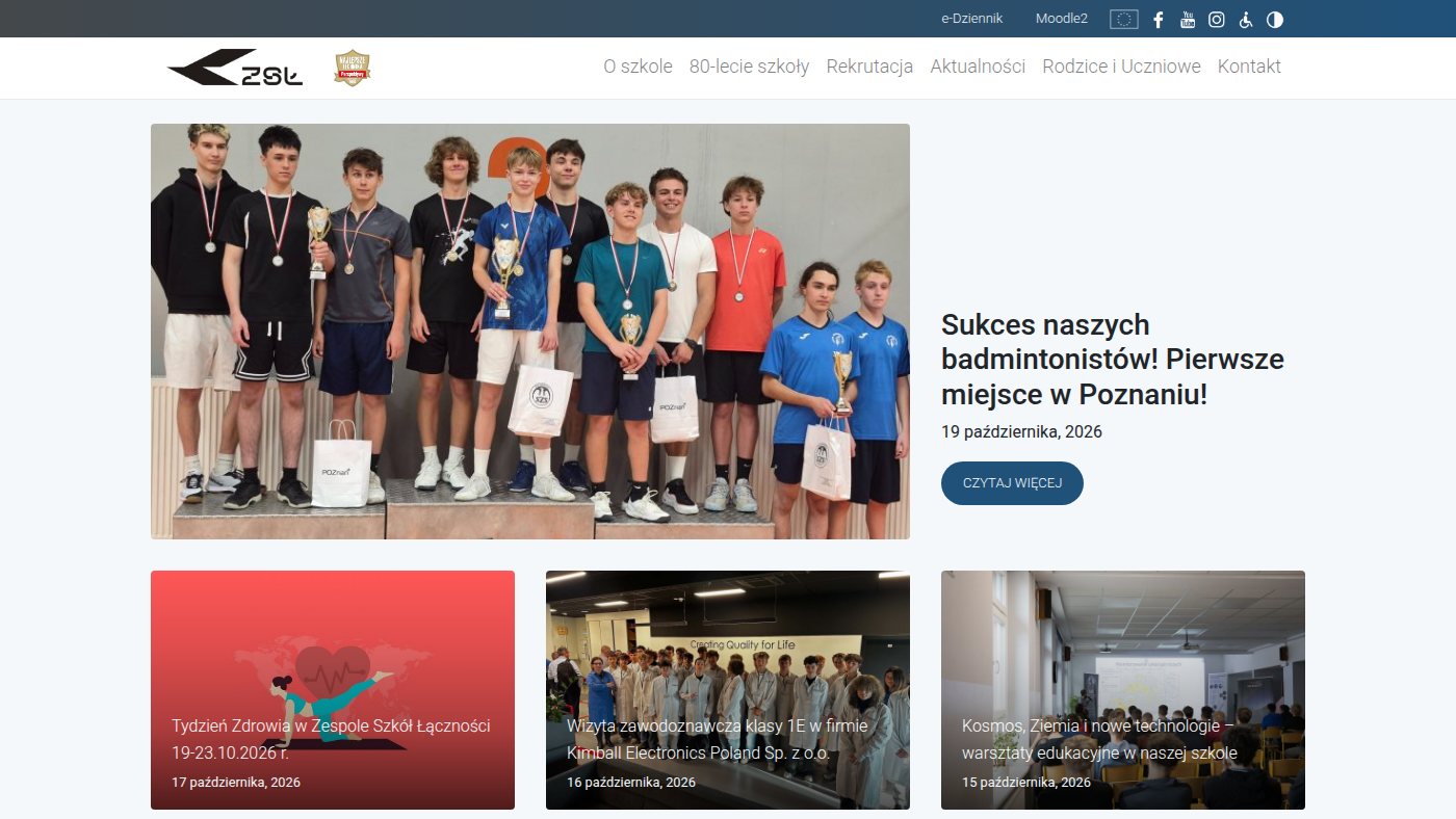 The home page of zsl.poznan.pl